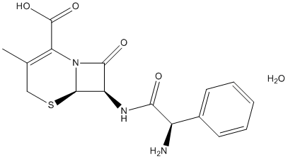 Cephalexin monohydrate Structure